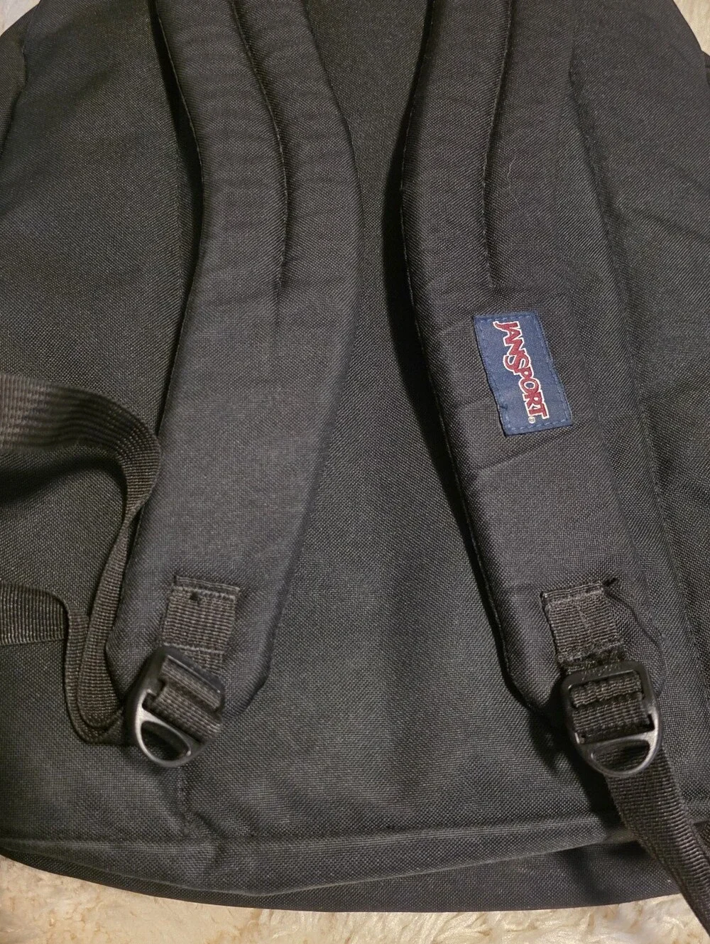 Jansport Black Everyday Backpack 2 Large Openings with Front Organizer Pocket